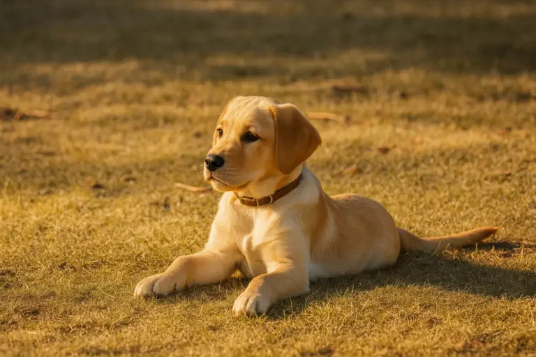 Puppy in training